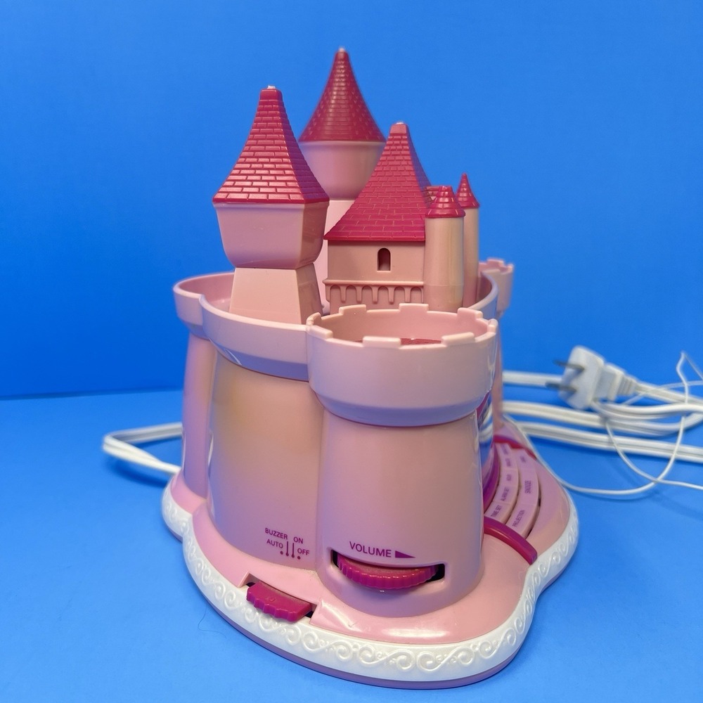 Disney Princess Castle Pink Alarm Clock Radio AM FM Music Kids Room Decor Tested - Picture 4 of 16
